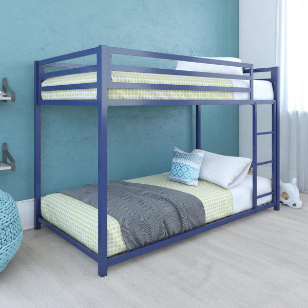 Navy blue bunk 2024 beds twin over full